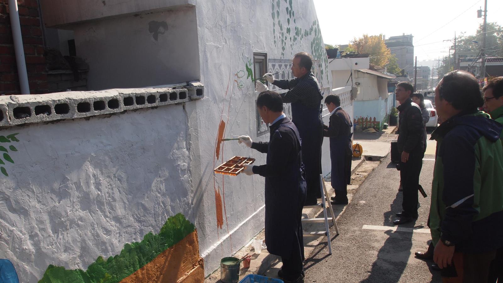청학동 마을벽화 그리기 문화예술 공공디자인 사업 진행의 1번째 이미지