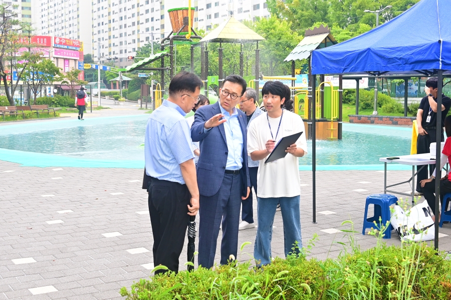 새싹어린이공원-물놀이장 현장 점검(옥련동-새싹어린이공원) 이미지