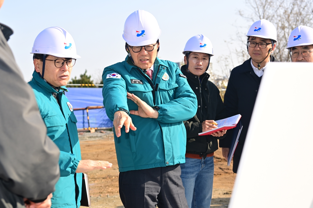 송도워터프런트-승기천 자전거도로사업 현장 방문 이미지