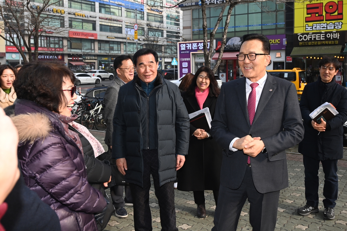 송도1동 '킥보드 없는 거리' 지정 현장 방문 이미지