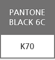 PANTONE BLACK 6C / K70