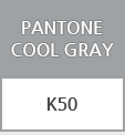 PANTONE COOL GRAY / K50