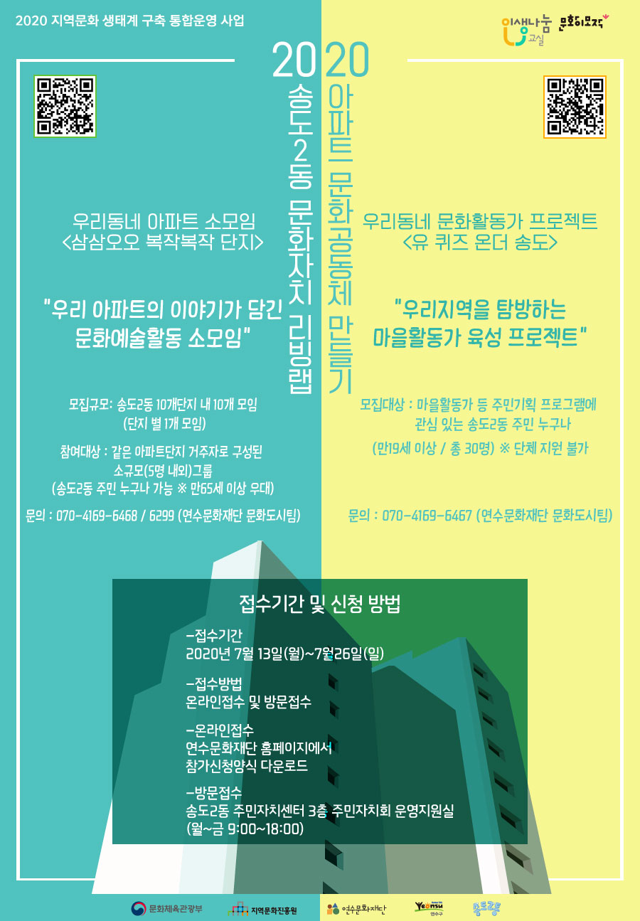 2020 지역문화 생태계 구축 통합공모 사업의 1번째 이미지