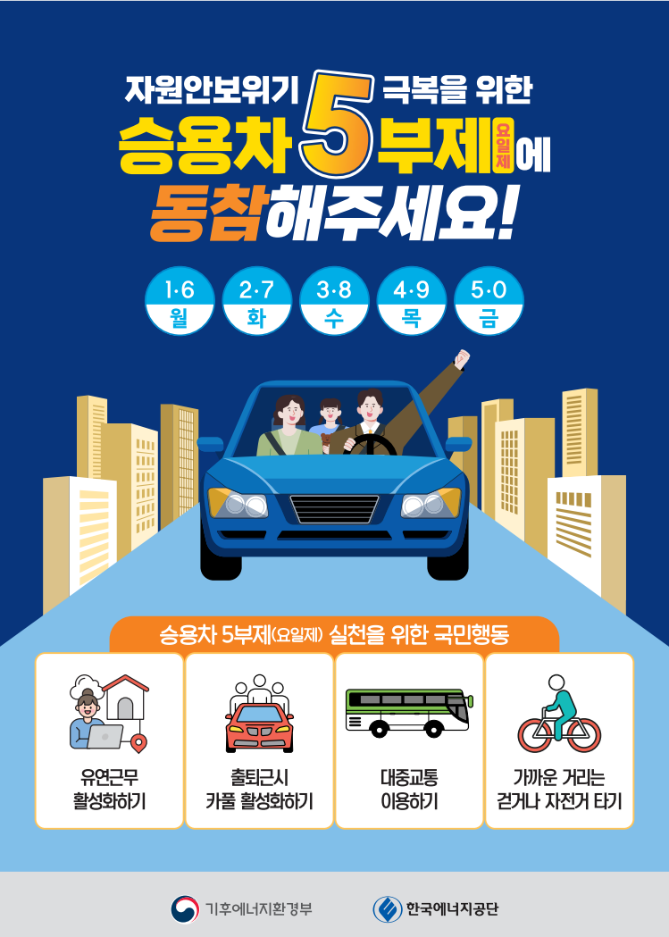 공영주차장(송도2동, 청학동, 청학3 공영주차장 및 공공기관 부설주자창) 승용차 5부제 시행의 1번째 이미지