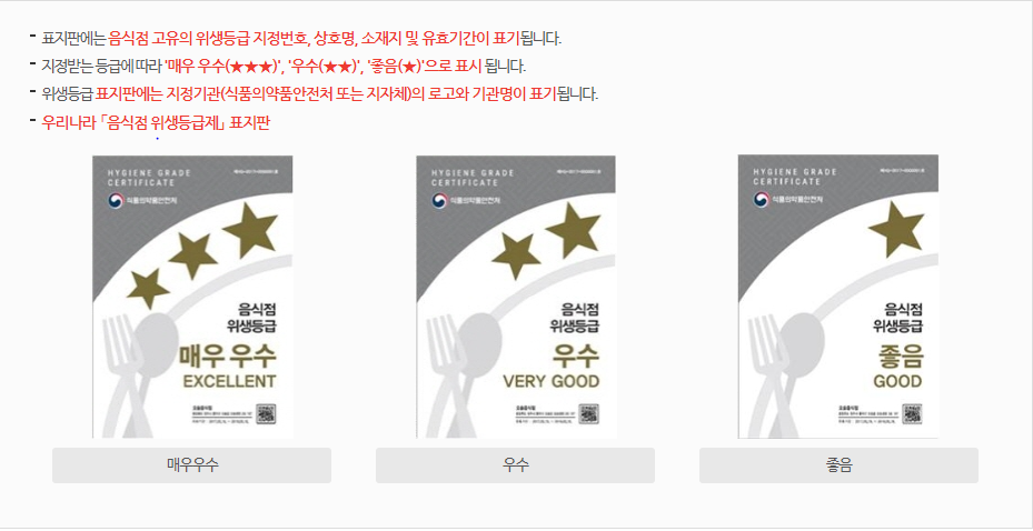 2026년 음식점 위생등급제 지정 신청 안내의 2번째 이미지