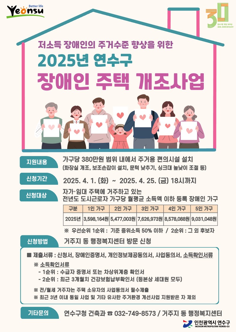 2025년 장애인주택 개조사업 신청 안내의 2번째 이미지
