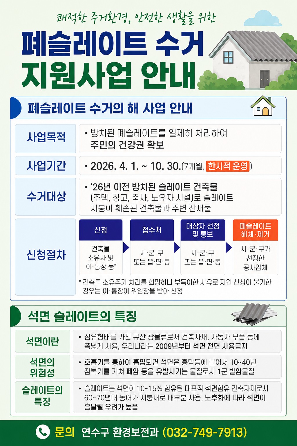 「폐슬레이트 수거의 해」 사업 안내의 1번째 이미지