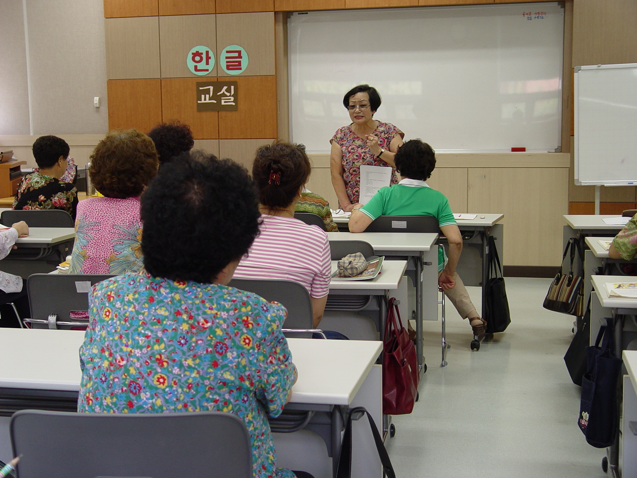 2005년도 하반기 평생학습 프로그램  한글교실 개강이미지