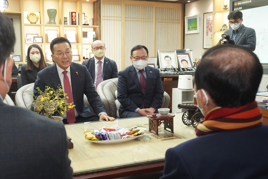 경로당 강화섬쌀 공급 업무협약식의 3번째 이미지
