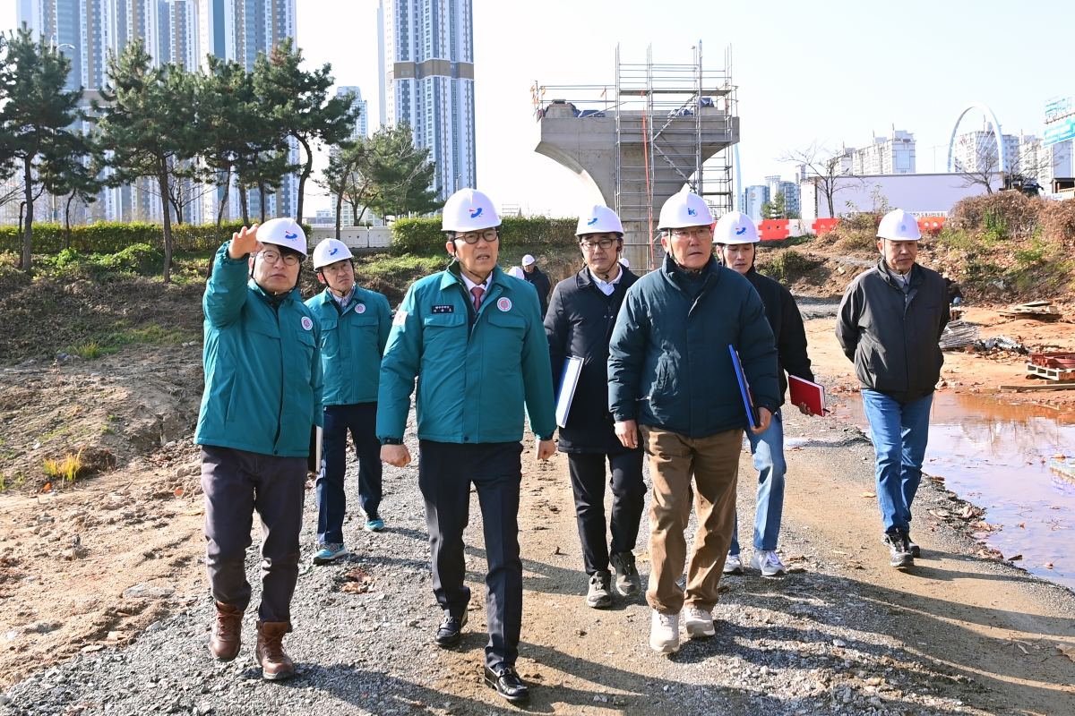 송도워터프런트-승기천 자전거도로사업 현장 방문의 2번째 이미지