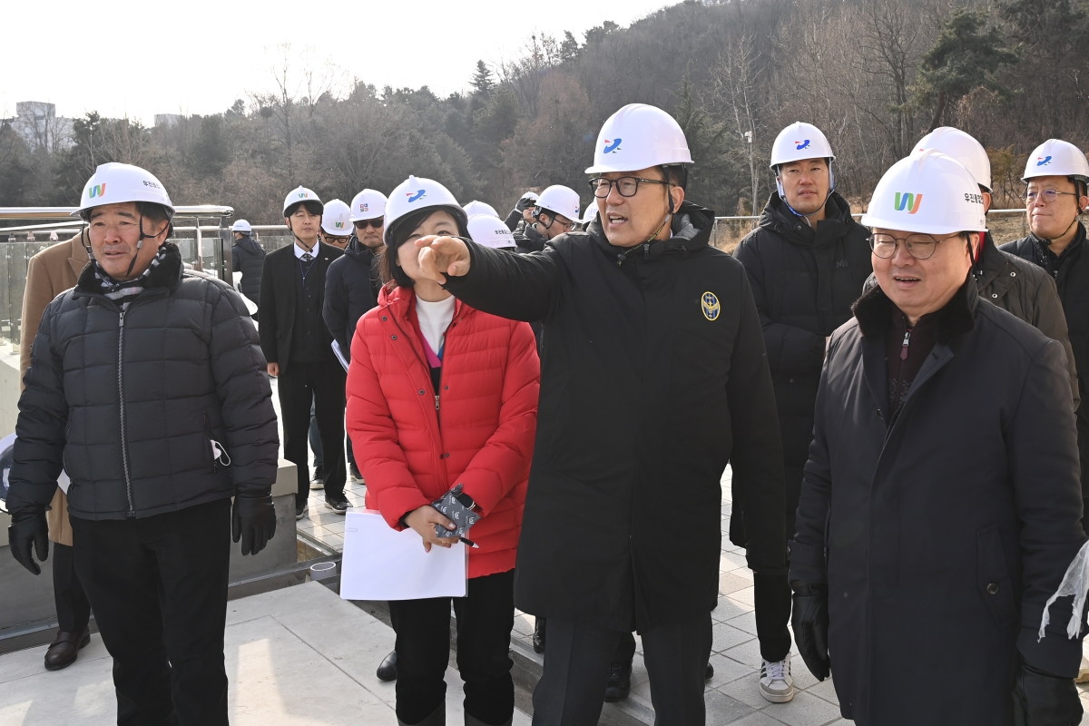 청학동 청량근린공원 생태복합센터 건립 현장 방문의 2번째 이미지