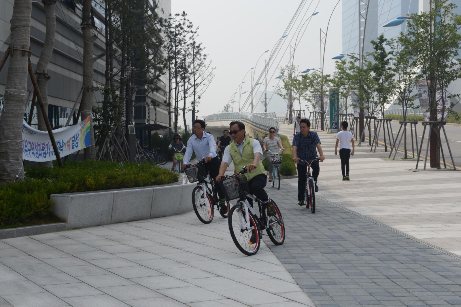 경제자유구역청 공공자전거 운영 협약식의 2번째 이미지