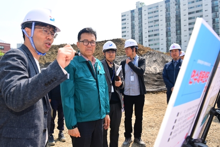 연수체육센터 건립 공사 현장점검이미지
