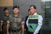 을지연습 참관차 00사단장방문이미지