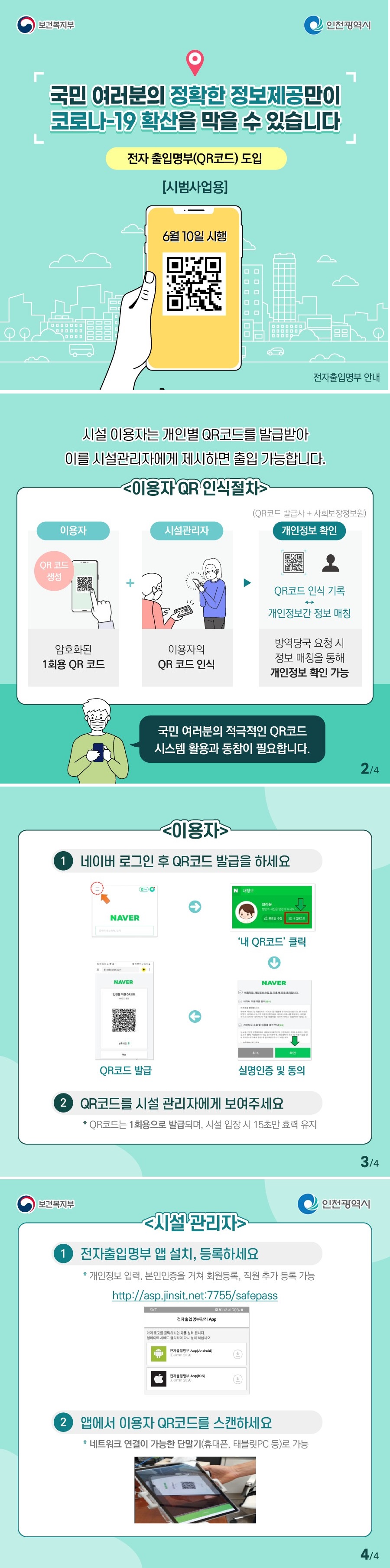 국민 여러분의 정확한 정보제공 만이 코로나-19 확산을 막을 수 있습니다의 1번째 이미지