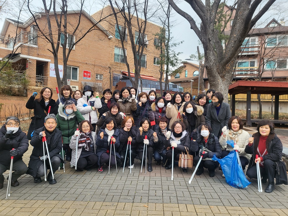 동춘1동 통장자율회, 설날 연휴 기간 대비 대청소 실시