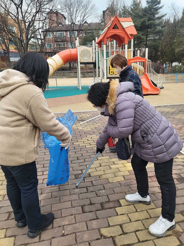동춘1동 통장자율회, 설날 연휴 기간 대비 대청소 실시