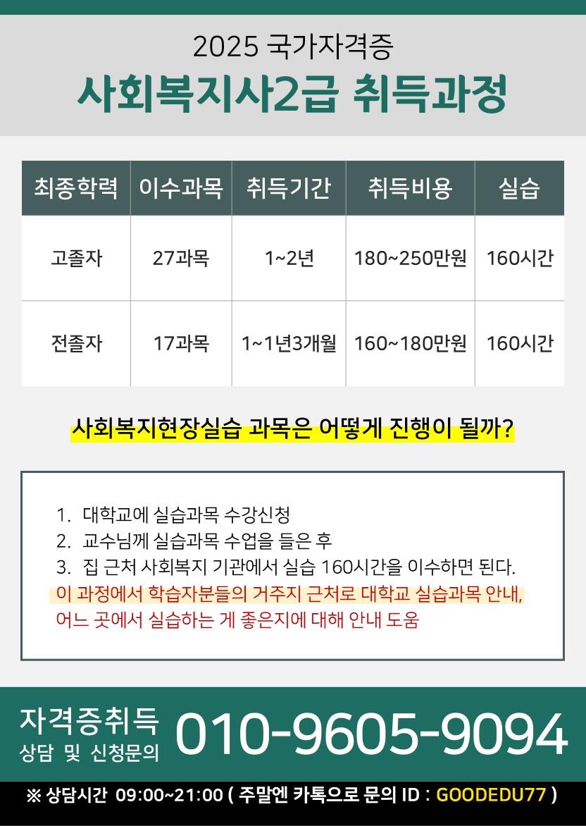 【긴급 공지-국가고시 전환】 지금 사회복지사를 시작해야하는 이유의 1번째 이미지