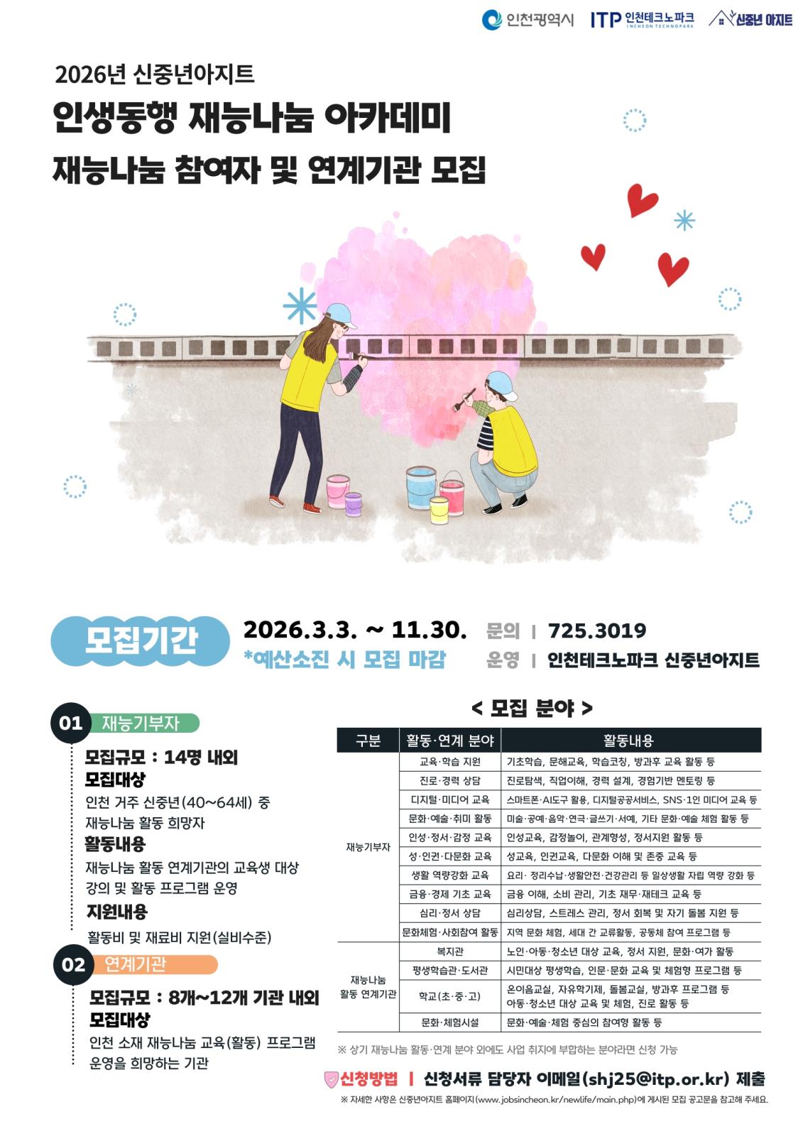 인생동행 재능나눔 아카데미 참여자 모집의 2번째 이미지