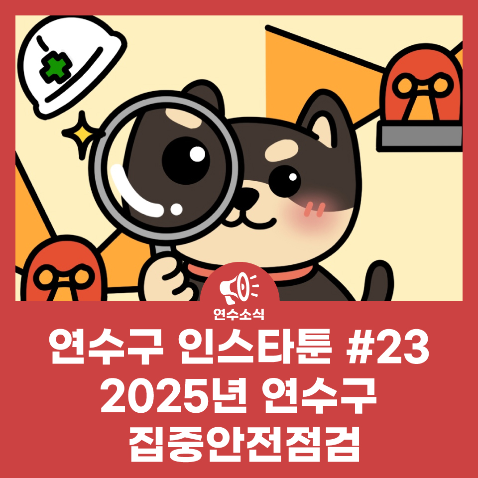 연수구 인스타툰 #23 2025년 연수구 집중안전점검 사진