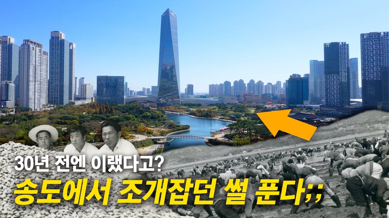 [충격변화] 30년 전 만해도 조개캐던 도시...?! | 연수구 30주년 기념 변화 영상 사진