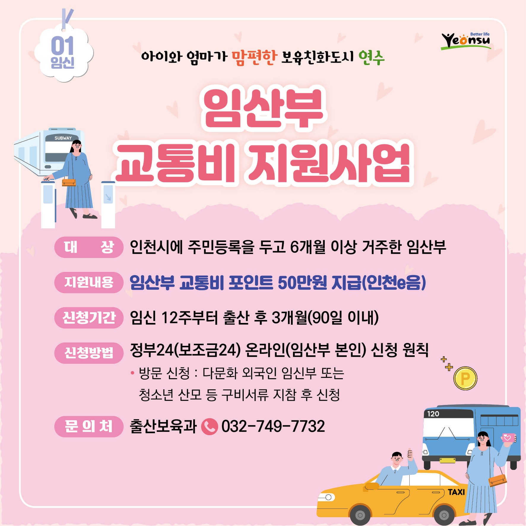 임산부 교통비 지원사업